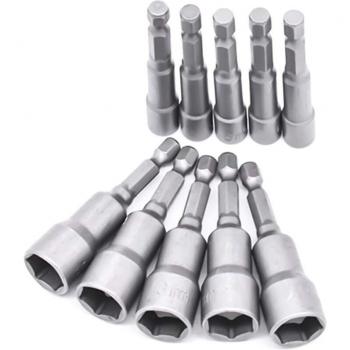 Impact Hex Wrench Set – 10× Magnetic, 6–15 mm (AIPERQ)