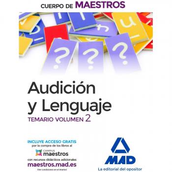 Cuerpo de Maestros Audición y Lenguaje. Temario Vol. 2 (Tapa blanda).