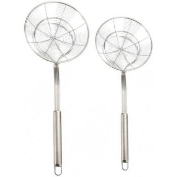 Stainless Steel Skimmer and Lifter Set (2 Pieces, 20cm & 14cm)
