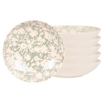 Table Passion – Assiette Léa Vert 22 cm (x6)