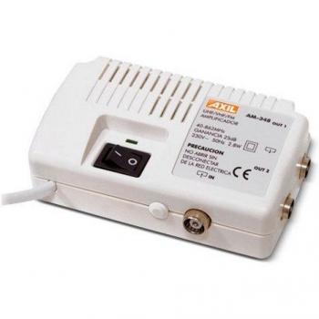 Engel Axil Amplificador TV Axil para Interior | Mejora Señal | 2 Salidas | Filtro LTE