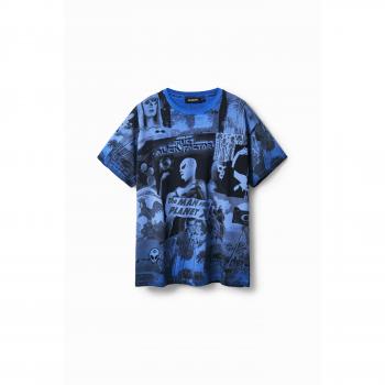 Camiseta Desigual Estilo Alien Collage Azul – Algodão – M