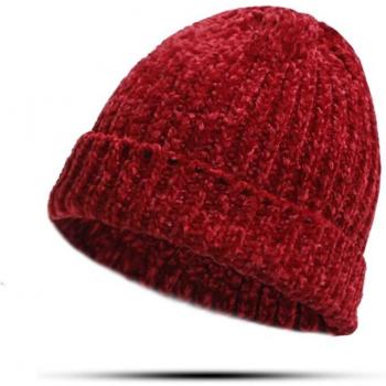 Bonnet uni en chenille pour l'hiver