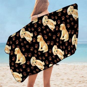 Serviette de bain colorée pour animal