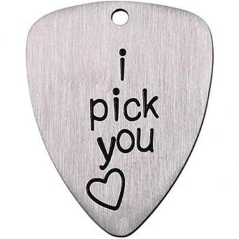 Titanium Steel Engraved Guitar Pick