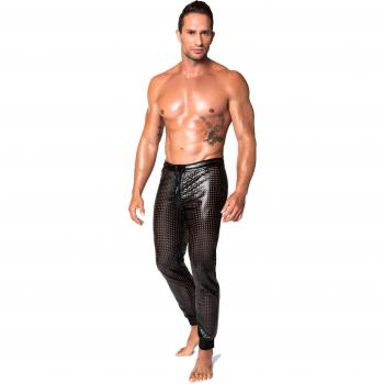Elastische Wetlook-Hose