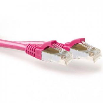 ACT FB2401 1m Cat6a SF/UTP (S-FTP) Pink Netzwerkkabel (S/FTP, CAT6a, 1 m), Netzwerkkabel