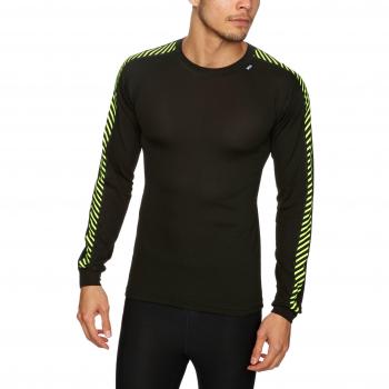 T-shirt à manches longues Helly Hansen Dry Stripe Crew Homme 997 Noir FR : S