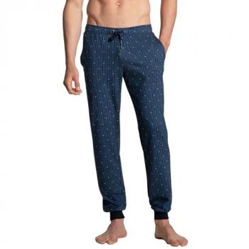 CALIDA Herren Lounge Pants mit Seitentaschen, Blau