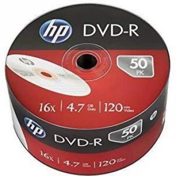 HP DVD-R 50 piezas 120 minutos