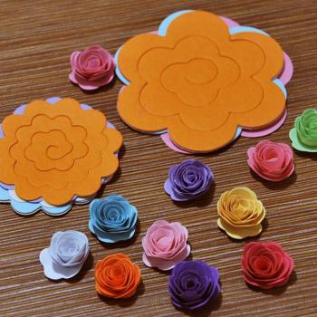Quilles Florales Papier Artisanal – 22 pièces, deux formats