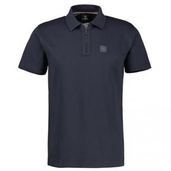 LERROS Regular Fit Poloshirt – Logo‑Detail in Schwarz, Größe XL