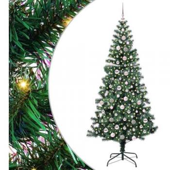 Sapin de Noël vert artificiel 240 cm avec lumières LED
