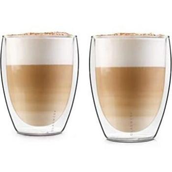 GLASWERK doppelwandige Cappuccino Tassen (2 x 350ml)
