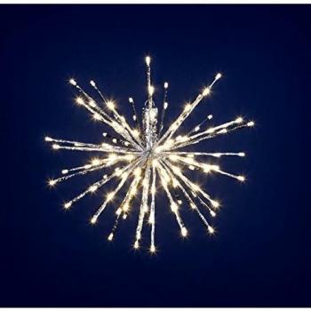 Blinkender LED-Zweig in Silber