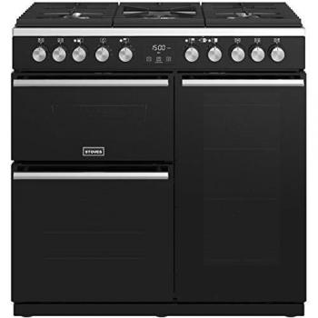 Dual‑Fuel Precision DX S900DF 90 cm Black Range