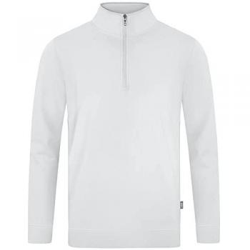JAKO Ziptop Doubletex Pullover in Weiß