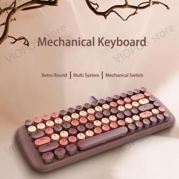 Mofii BlueLED Teclado Redondo Oficina