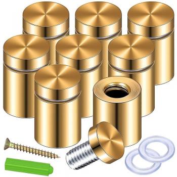 Tornillos de Decoración Acrílica Colgante Signo, Oro, Medidas 8-3/4 x 6/5