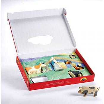 Ostheimer 8‑teiliger Bauernhof‑Set mit realistischem Diorama