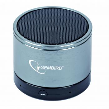 Bluetooth‑Lautsprecher Gembird SPK‑BT‑002 Silber – kabellos & mit Freisprechfunktion