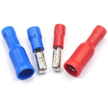 10pcs FRD1-156 MRD1-156 Electrical Butt Connectors Red Blue