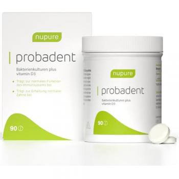 Nupure Probadent Probiotikum Mundflora Lemon Lut. 90stk