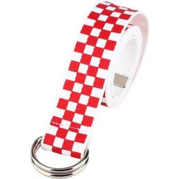 Long Plaid Checkerboard Belt