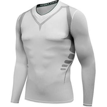 AMZSPORT Men's 100% CoolDry Compression top, long sleeve