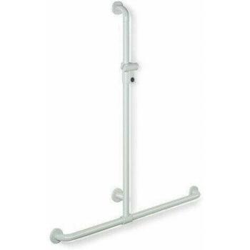 Hewi 801 Brausestange mit Haltegriff, felsgrau