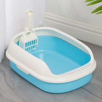 Plastic Cat Sand Box with Anti-Splash Design