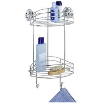 Estantería de Rejilla para Ducha Wenko 16775100 Plateado