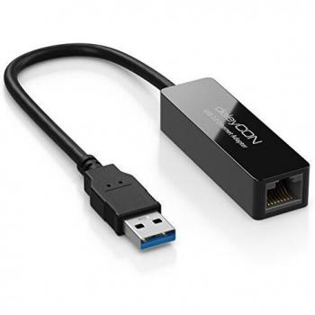 DeleyCON Hochgeschwindigkeits-Gigabit-Netzwerkadapter USB A auf RJ45