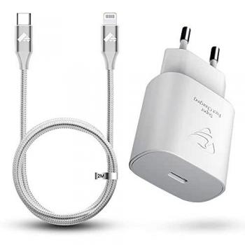 USB‑C PD Power Adapter mit Lightning‑Kabel, 25 W – Yosou