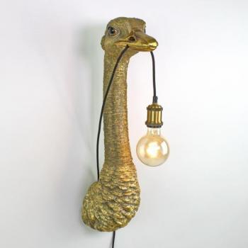Guld Blank Vägglampa