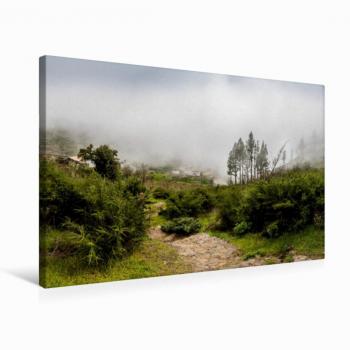 CALVENDO Premium Textile Canvas 75x50 cm – Raven Black, Querformat, El Cercado
