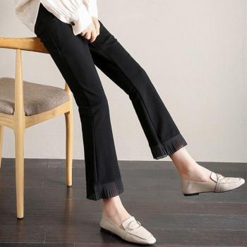 9/10 Length Korean Maternity Pants for Pregnant Women