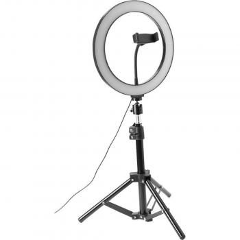 Bastón Selfie Q07 con Luz LED y Soporte para Teléfono