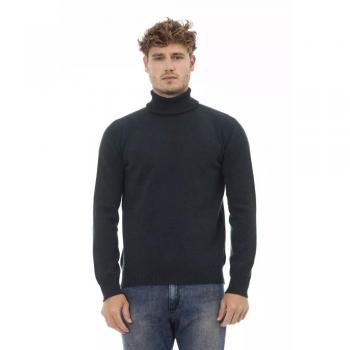 Suéter de Hombre Verde con Cuello Alto XL