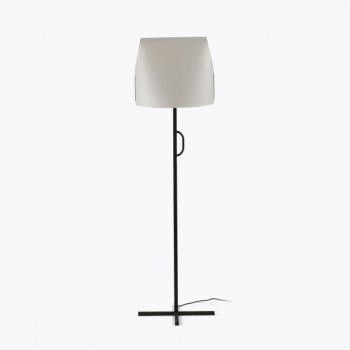 Lampada da terra nera e beige Faro