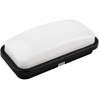 Lampada da parete nera 20W luce fredda LED IP65