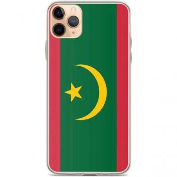 Vertical iPhone 11 Pro Max Case – Mauritania Flag, Soft & Multi‑Color