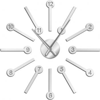 Pizarra Espejo Reloj Gigante: Arte Minimalista