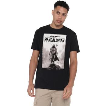 Star Wars: The Mandalorian Desert Print T‑Shirt – Black Medium