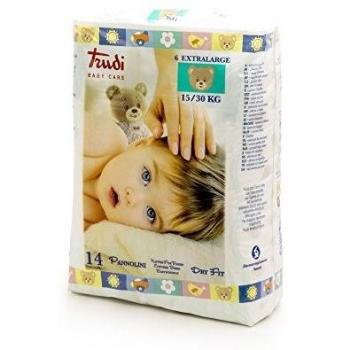 Trudi Baby Care Pannolino Bambini Extralarge 15/30 kg 14 Pezzi
