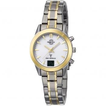 MTLS‑10456‑11M Master Time Damen‑Uhr – Gold & Silber Bicolor