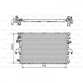 Engine Radiator 701654 by Valeo
