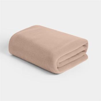 Premium Light Brown Fleece Throw – 125cm x 150cm
