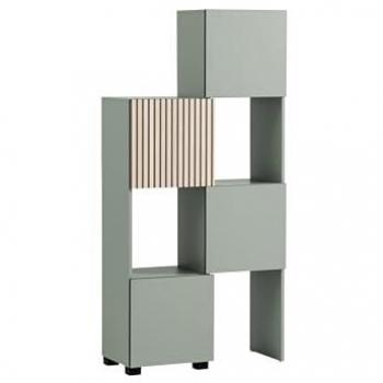 Schildmeyer Schieberegal »Alexa, Breite variabel von 40 bis 70 cm«, Türfront mit Akustikprint
