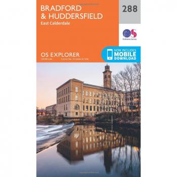 Ordnance Survey Map of Bradford & Huddersfield